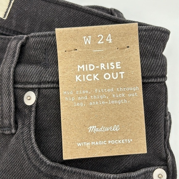 Madewell Kick Out Crop Jeans in Starkey Wash size 24 NWT NJ110 - Picture 8 of 14